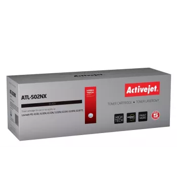 Toner ActiveJet ATL-502NX, juodas, su būgnu, skirtas Lexmark 502X, 10 000 puslapių, 1 vnt., lazerinis