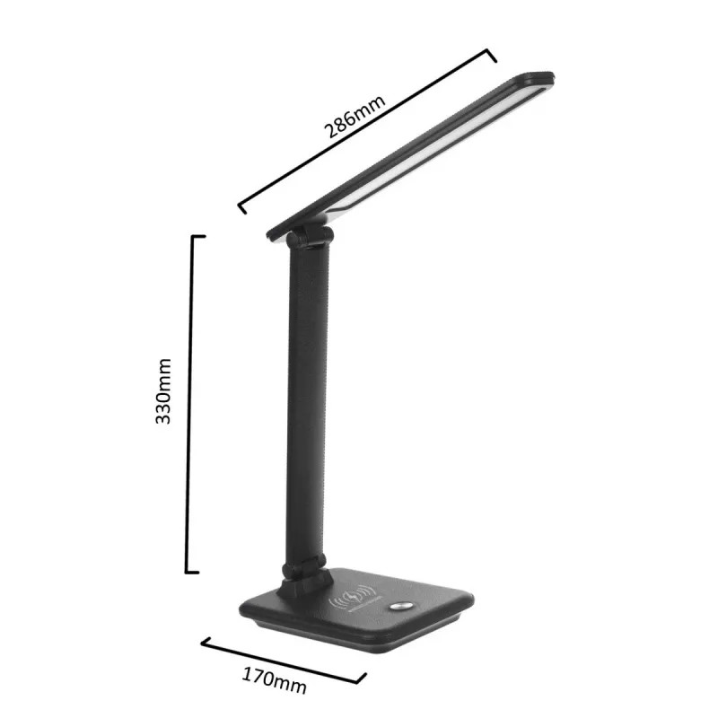 LED stalinė lempa 9W su Qi įkrovikliu Maclean MCE616B