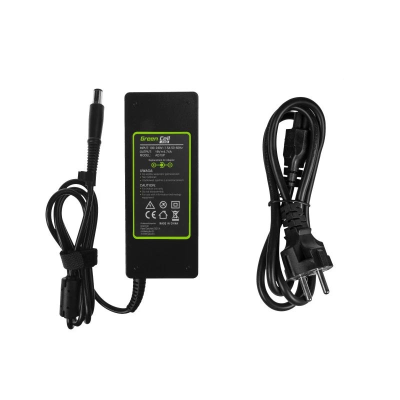 Green Cell AD15P PRO 90 W kroviklis HP nešiojamiesiems kompiuteriams, 19 V 4,74 A, naudoti patalpose, juodas