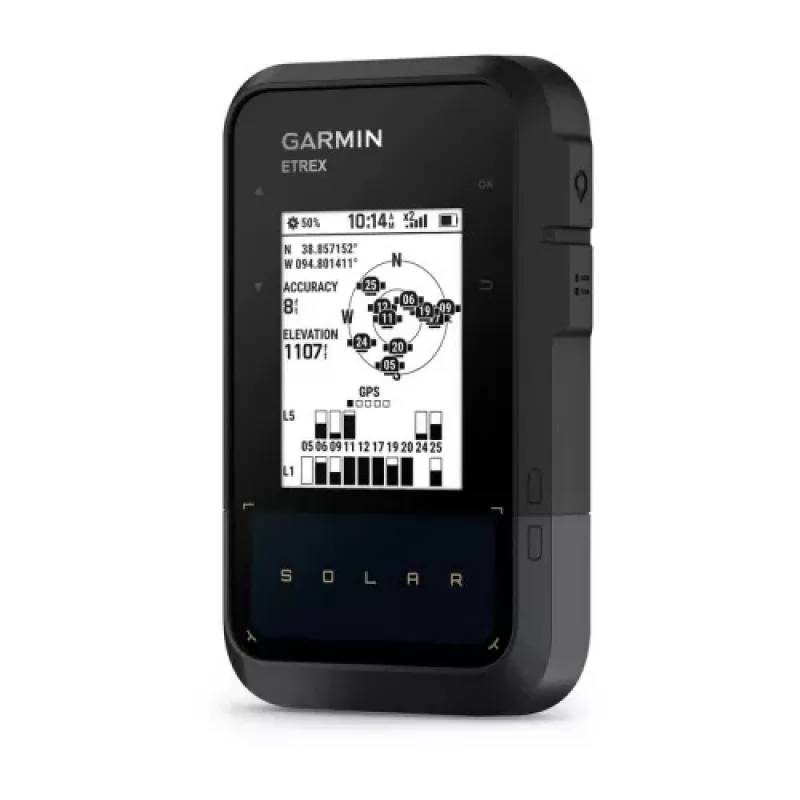 Garmin eTrex Solar – nešiojamas GPS navigatorius su saulės baterija