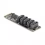 Vidinis SATA adapteris DELOCK 64241 M.2 (Key B+M) į 5x SATA su JMicron JMB585, LED indikatoriais, kompiuteriui