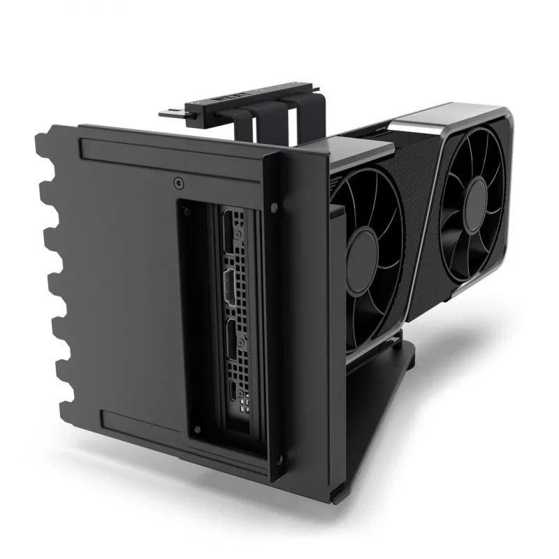 Vertikalus vaizdo plokštės laikiklis NZXT AB-RH175-B1 Universalus juodas 144,7x150,4x186,8 mm