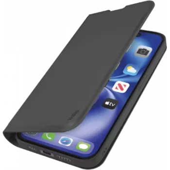 Laikiklis su pinigine SBS TEWALIPSE25K, skirtas iPhone SE 2025 – juodas, piniginė + atlenkiama kojelė