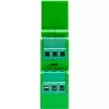 Shelly Pro Dimmer 2PM įmontuojamas mėlynas, žalias, pilkas