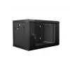 Sieninis stovas LANBERG WF01-6406-10B, 6U, 19 colių, 600×374×450 mm, juodos spalvos, 60 kg