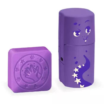 Vaikiškas antspaudas COLOP 156695 apvalus violetinis su muilu