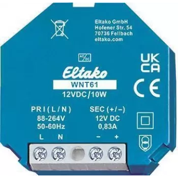 Eltako WNT61-12VDC/10W (61000264) platus diapazonas perjungiamasis maitinimo šaltinis