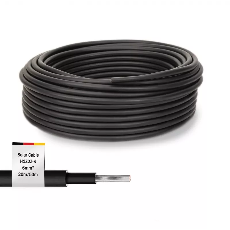 Saulės kabelis Digitus DK-SCIC6B-0500 50 m 6 mm² Juodas UV atsparus