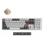 Mechaninė klaviatūra Keychron Q6 Ultra 8K — pilno dydžio 100%, USB + RF belaidis + Bluetooth, RGB, balta