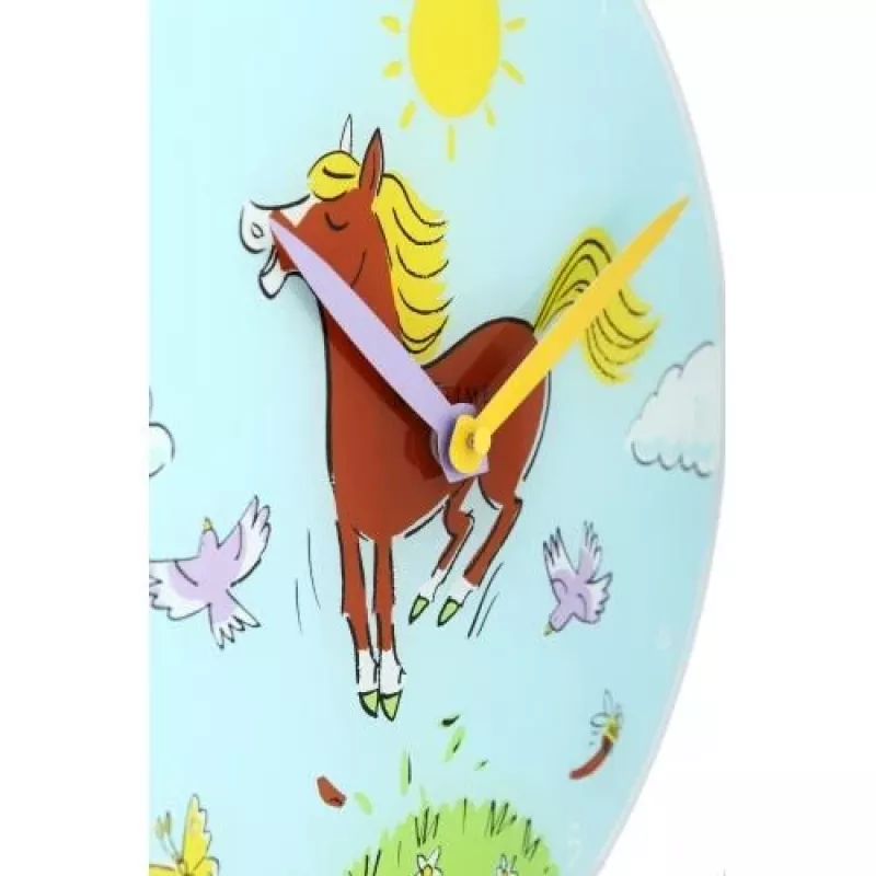 NeXtime klok 8812 Jump for joy, Ø30 cm, sieninis, mėlyna / įvairiaspalvis