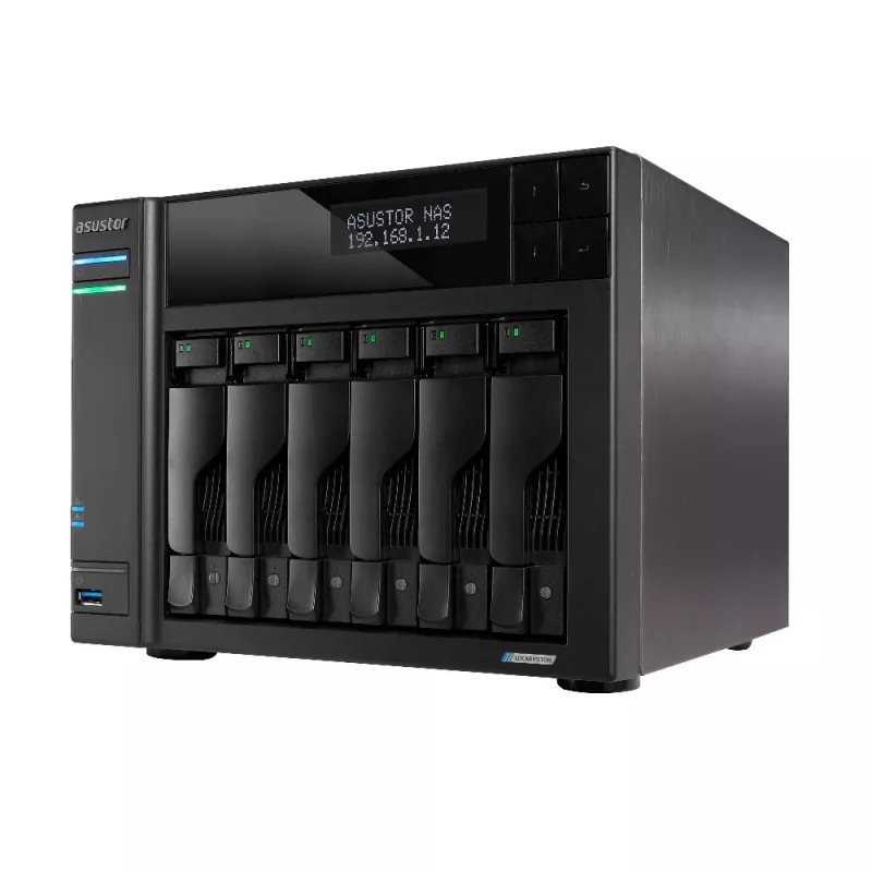 Asustor LOCKERSTOR 6 NAS stalinis kompiuteris Intel® Celeron® N5105 8 GB DDR4 HDD ADM juodas