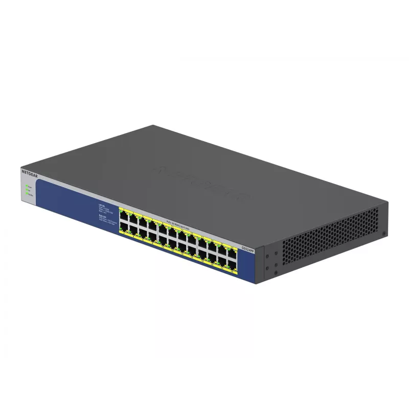 NETGEAR GS524PP nevaldomas Gigabit Ethernet (10/100/1000) jungiklis su PoE, pilka