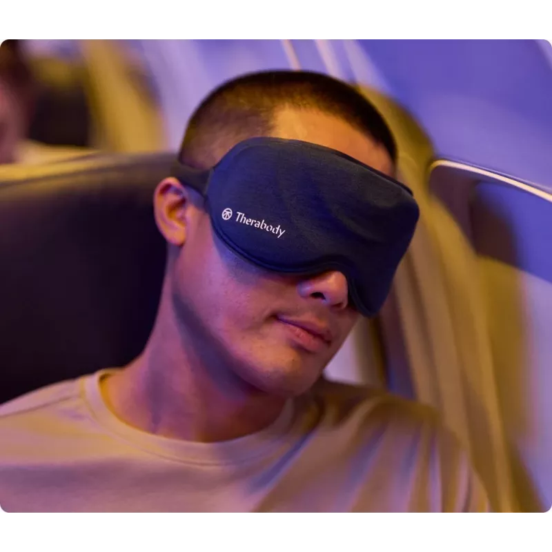 Therabody SleepMask masažuoklis veidui juoda, mėlyna