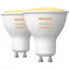 LED GU10 lempa dviejų rinkinys su Hue tiltu – Philips Hue White Ambiance, pakeičia 35W