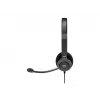 PORT CONNECT | Stereo USB ausinės PRO ON'R 300 | Laidinės | Ant ausų | Triukšmo slopinimas | Juodos