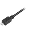 USB 2.0 laidas, USB-A kištukas > Micro-USB kištukas (juodas, 2,0 metro)