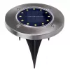Maclean MCE318 LED saulės energijos takų šviestuvas su smaigaliu, 12 LED SMD, neutrali balta 4000K, 0,7 W, IP44