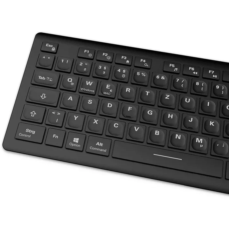 Sharkoon OfficePal K30W juoda DE išdėstymo guminių kupolų klaviatūra