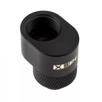 XSPC G1/4 Rotary 7mm Offset Fitting - matinis juodas