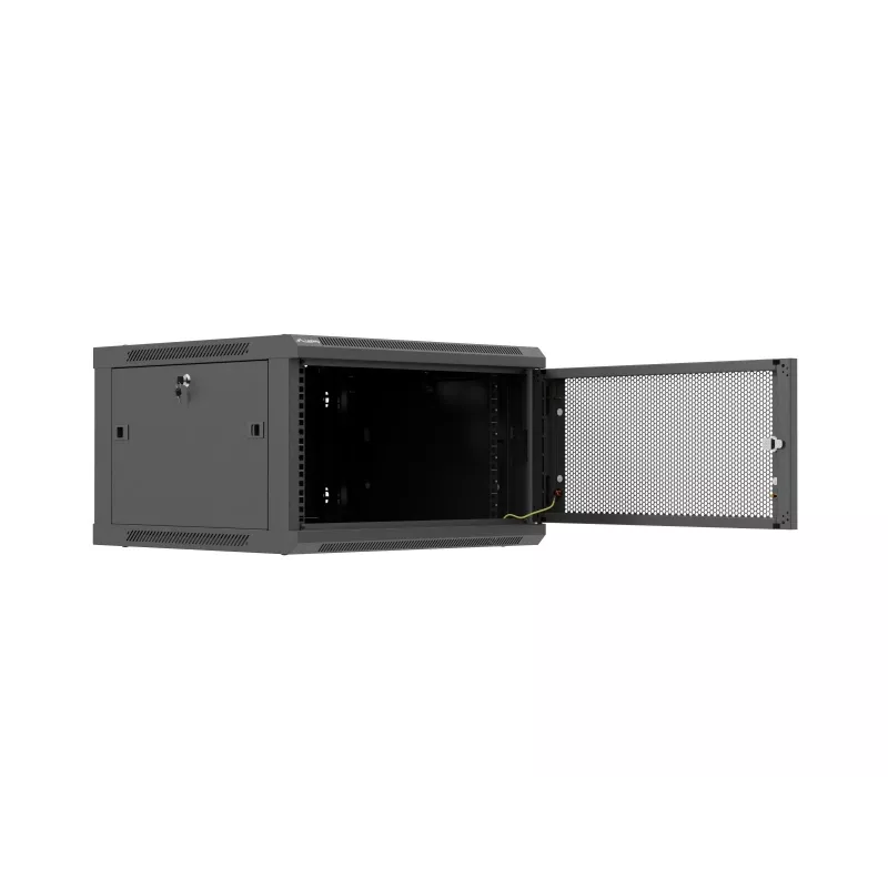 Sieninis 19 inch stovo korpusas 6U 600x600 juodas Lanberg WF01