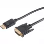 Vaizdo kabelio adapteris DisplayPort į DVI ShiverPeaks BS77492-1