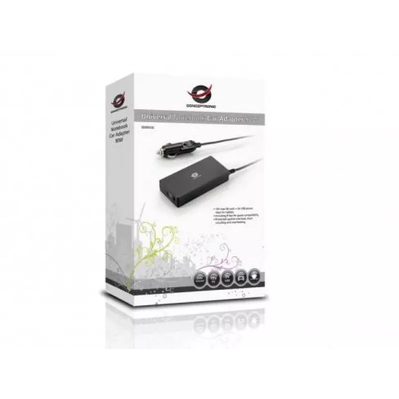 Conceptronic CNB90CAR automobilinis maitinimo adapteris 90 W juodas