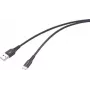 USB laidas Renkforce RF-6872332 juodas