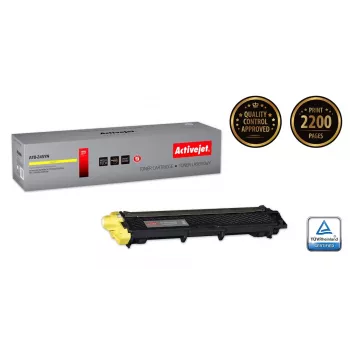 Activejet ATB-245YN Toner (atitikmuo Brother TN-245Y; Supreme; 2200 puslapių; geltona)