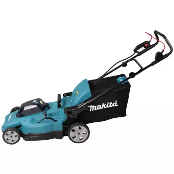 Makita DLM538Z akumuliatorinė vejapjovė stūmimo tipo, juoda, mėlyna, metalinė
