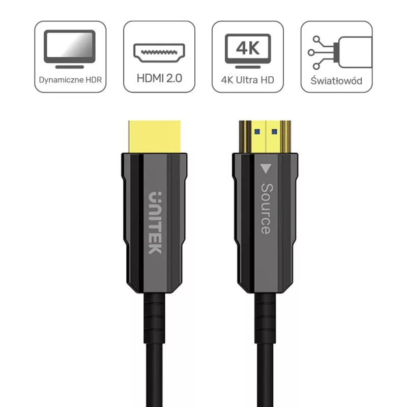 HDMI kabelis UNITEK C11072BK-15M