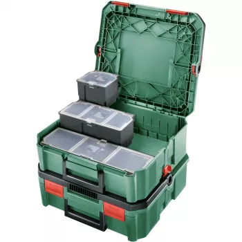 Dėžutė laikymui Bosch SystemBox stačiakampė polipropileninė 105×117×84 mm Juoda/Pilka