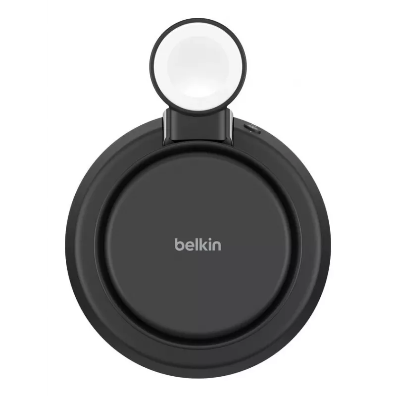 Belaidis įkroviklis Belkin UltraCharge Pro 25W Qi2 3in1 magnetinis įkroviklis anglies spalvos
