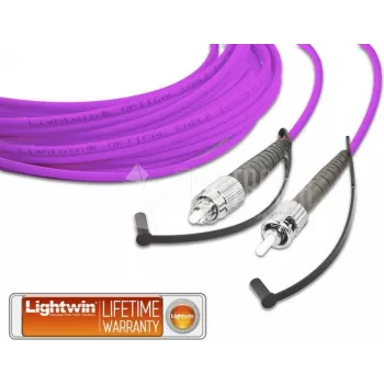 Lightwin aukštos kokybės viengyslis LWL šuoliukas, MM OM4, FC - ST (LSP-50 FC-ST 1.0 OM4)