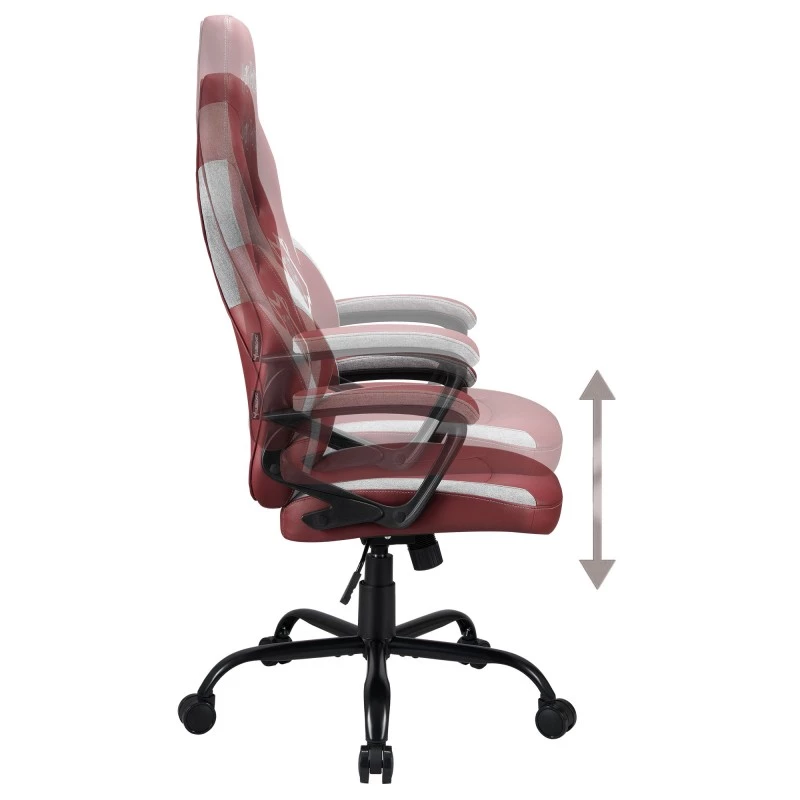 Subsonic SA5642-H1 biuro kėdė su paminkštinta sėdyne ir atlošu, ruda/balta