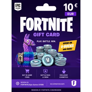 Fortnite dovanų kortelė 10 EUR - kodas iškart