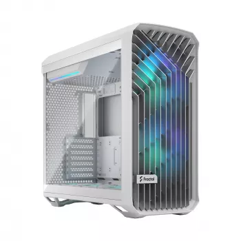 PC korpusas Fractal Design Torrent White – ATX, EATX, microATX, ITX, 2×180 mm priekiniai ventiliatoriai