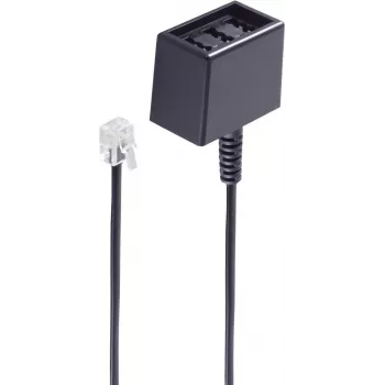 Telefono kabelis ShiverPeaks BS71280-6 0,15 m juodas