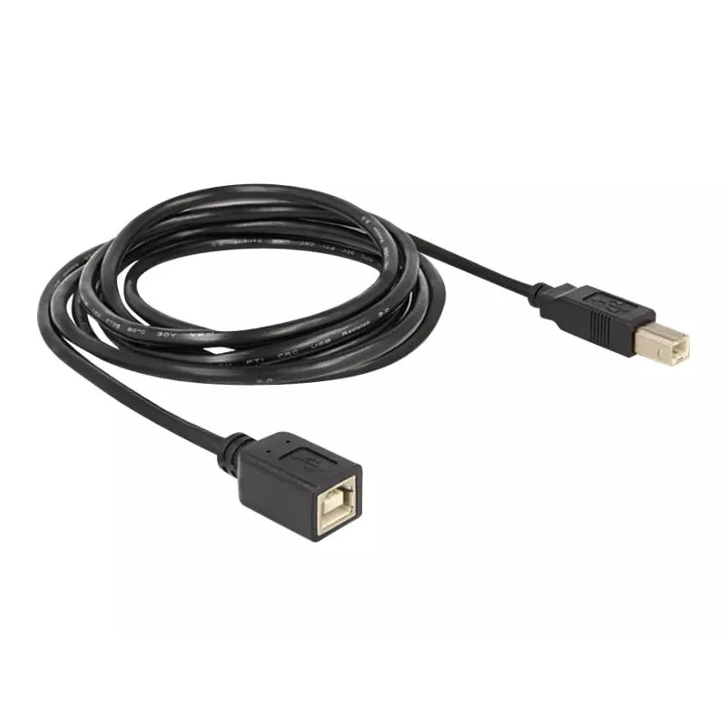 USB laidas DeLOCK USB2.0-B 2m USB B juodas