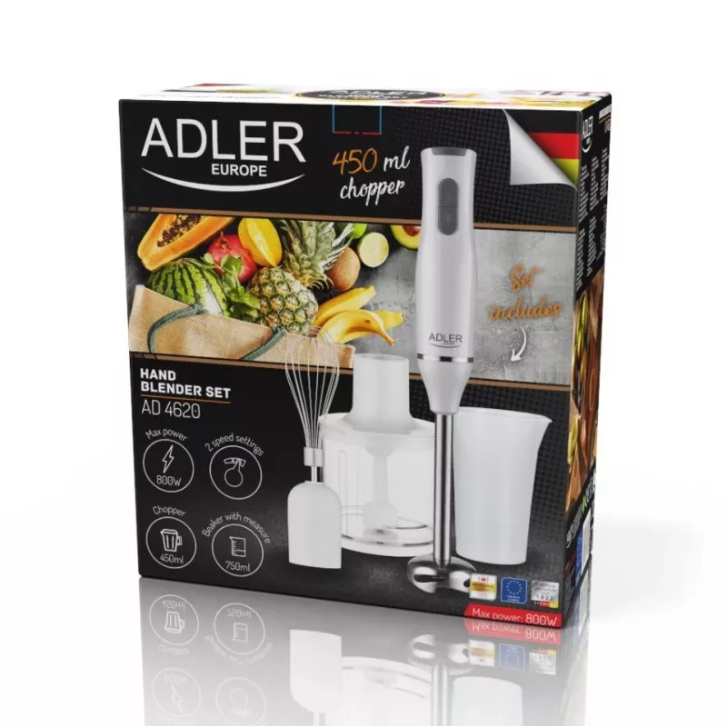 Adler AD 4620 panardintuvas 0,75 l 800 W baltas
