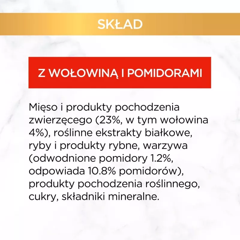 Purina GOURMET Gold šlapias ėdalas katėms su jautiena ir pomidoru 85 g