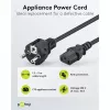 Goobay IEC laidas 5 m juodas Kištukas F tipas IEC C13 H05VV-F3G