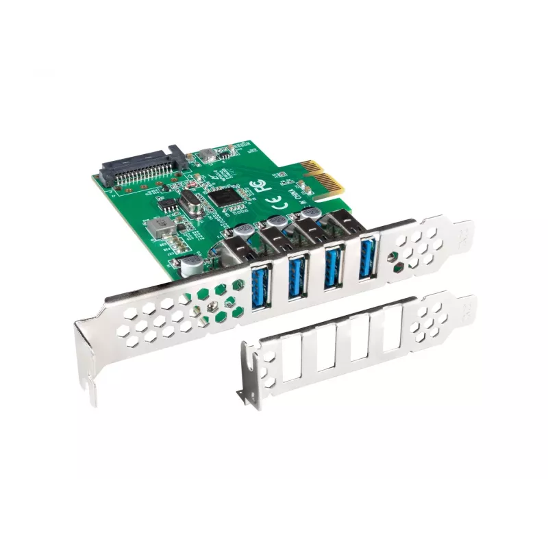 PCIe plėtimo plokštė Lanberg PCE-US3-004 su 4 USB 3.0 prievadais