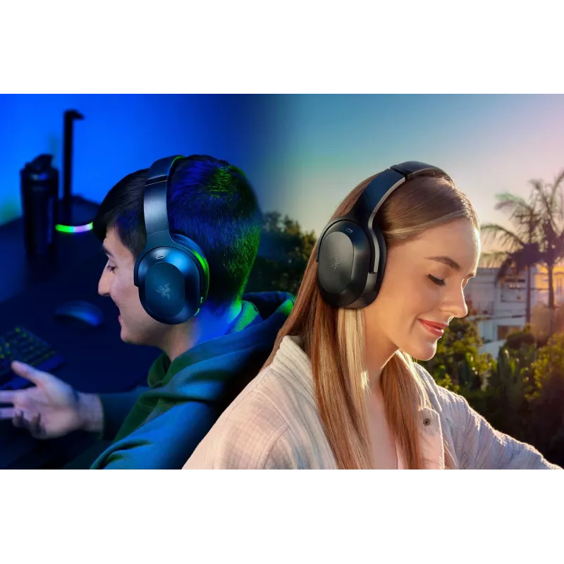 Razer Barracuda Pro ausinės laidinės ir belaidės žaidimų ausinės USB Type-C Bluetooth juodos