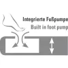 Pripučiamas čiužinys Multi Comfort Plus 40053, juodai pilkas