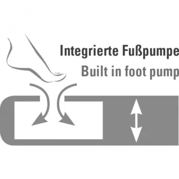 Pripučiamas čiužinys Multi Comfort Plus 40053, juodai pilkas