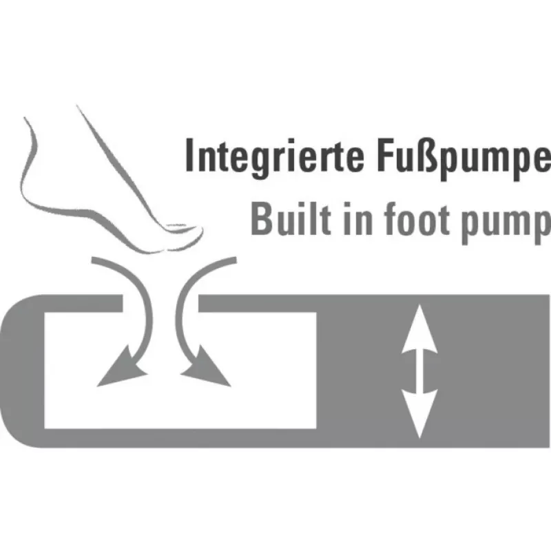 Pripučiamas čiužinys Multi Comfort Plus 40053, juodai pilkas