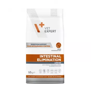 VET EXPERT Veterinary Diet Intestinal Elimination Dog – sausas šunų ėdalas – 12 kg