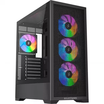 Korpusas Silentware Core 100 A-RGB Black (CORE100BLACK)
