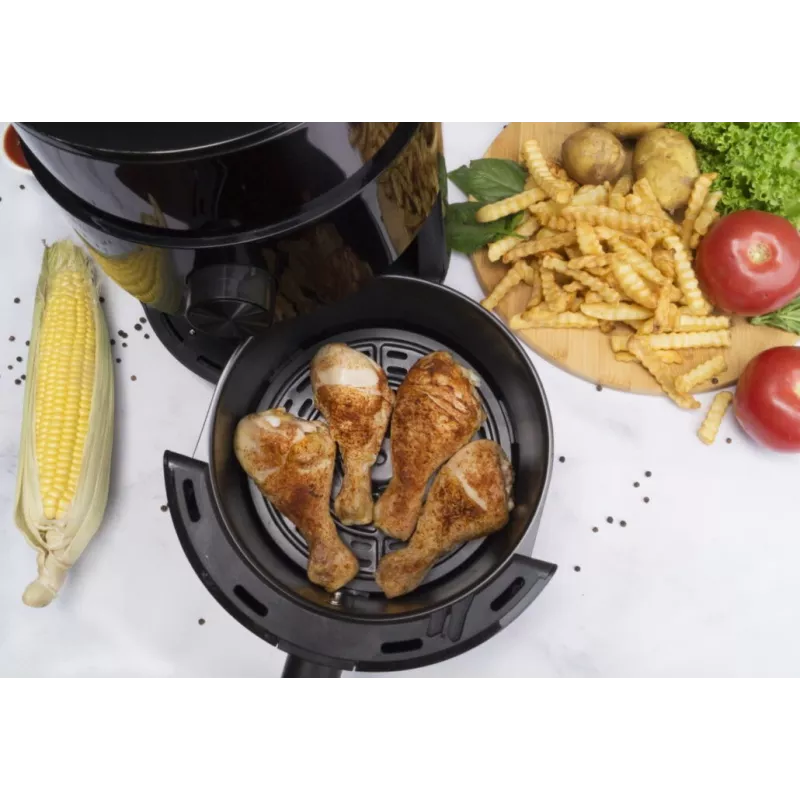 Oro gruzdintuvė PRIME3 SAF31 2,5 l, 1200 W, juoda