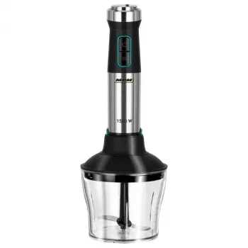 Panardintuvas MPM MBL-42M — 1500 W, nerūdijančio plieno korpusas, reguliuojamas greitis, turbo, priedai